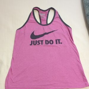 Nike Fuchsia Racerback Tank with Black Accents